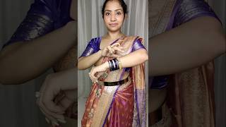 Marathi saree Draping🥻sareedraping marathifashion navaratri fashionstyle festivehacks [upl. by Neyuq917]