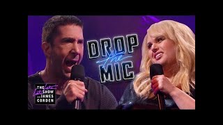 James Corden vs David Schwimmer  Drop the Mic [upl. by Suirred]