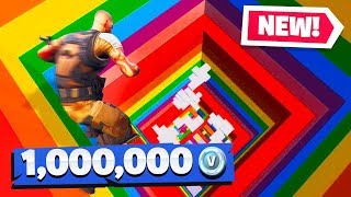 If You WIN You Get 1 Million VBUCKS Fortnite Rainbow Dropper Challenge [upl. by Thelma190]