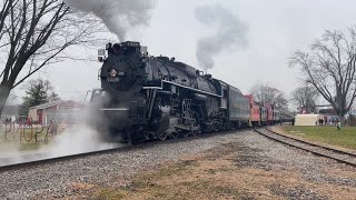 The REAL POLAR EXPRESS Pere Marquette 1225 Steam Locomotive in Owosso amp Ashley Michigan [upl. by Enileqcaj]