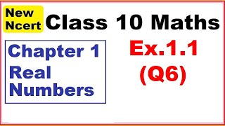 Class 10 Maths  Ex11 Q6  Chapter 1  Real Numbers  New NCERT [upl. by Nahpos]