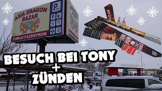 Asia Dragon Bazar Feuerwerk kaufen  zünden im Schnee😮🔥I PyroMan [upl. by Starkey]