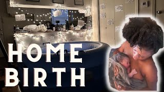 First Time Mom  Emotional  Positive Homebirth  Natural Water Home Birth Vlog [upl. by Hutchins]