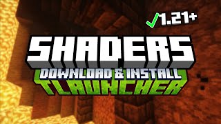 How to Download amp Install Shaders for TLauncher 1213 2024 [upl. by Wilonah]