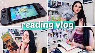 COMFORT READING LOTS OF BOOK MAIL amp ANIMAL CROSSING  Reading Vlog [upl. by Biel]