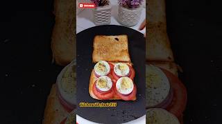 One Boiled Egg Sandwich Recipe shorts shortvideo healthyfood trending [upl. by Ariahs]