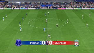 Everton vs Liverpool English Premier League  FIFA FC 24 PC Gameplay [upl. by Kiri]