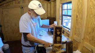 Uncapping Frames Of Honey  Two Minute Beekeeping Tips [upl. by Ykciv907]