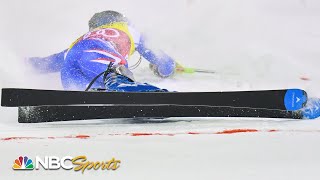 FINISH LINE DISASTER costs Noel World Cup slalom title  NBC Sports [upl. by Adnohsor]