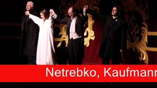 Netrebko Kaufmann amp Hvorostovsky Verdi  La Traviata Prendi questè limmagine [upl. by Kinney606]