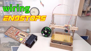 Unipolar 3D printer part 12  endstops and wiring [upl. by Adnauqahs]