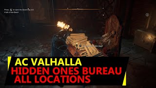 AC Valhalla Hidden Ones Bureau Locations  A Brief History of The Hidden Ones Quest [upl. by Alrac]