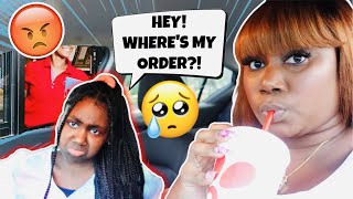 IGNORING MY DAUGHTERS DRIVE THRU ORDER HILARIOUS [upl. by Arabrab]