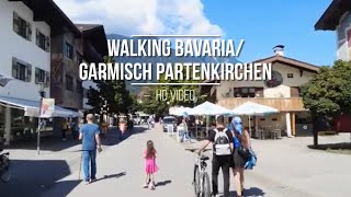 Garmisch Partenkirchen HD walking Video 🇩🇪 [upl. by Ynatsed]