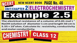 example 25 chemistry class 12  example 25 chemistry class 12 electrochemistry  example 25 [upl. by Leiuqese]