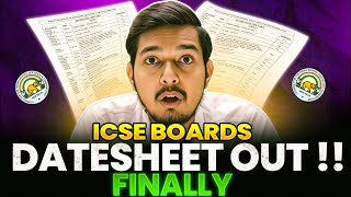 ICSE Datesheet 2025 Biggest Update 🔥  Boards Date Sheet Out Now 🔥 2025 Boards ICSE Connect [upl. by Sev]