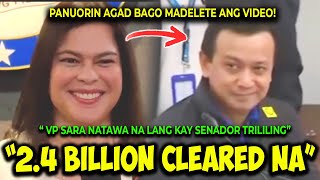 KAKAPASOK LANG BANK ACCOUNTS CLEARED NA VP SARA NAPATAWA ANG BUONG MEDIA SA SAGOT KAY TRILILING [upl. by Amikehs]