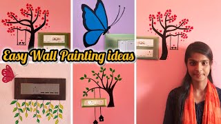 Switchboard painting ideas l Easy wall painting l switchboard decor l 5 easy Wall Painting ideas [upl. by Olympium]