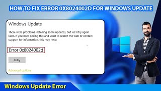 How to Fix Error 0x8024002d for Windows Update  Windows 11 Update Error 0x8024002d  Andwin Tech [upl. by Neit]