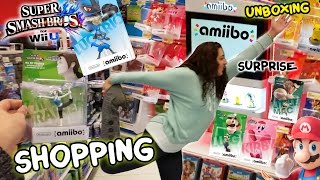 Amiibo Shopping w FGTEEV Mom amp Chase Surprise  Unboxing Super Smash Bros 4 WiiU  Wave 1 [upl. by Rai183]