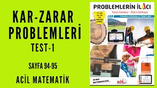 PROBLEMLERİN İLACI SORU BANKASI Acil MatematikSayfa 9495 [upl. by Sherl]