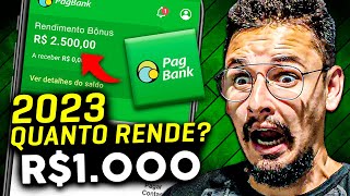 🟢 Conta PagBank Quanto Rende 1000 reais no PagBank Rendimento PagBank Vale a Pena ATUALIZADO [upl. by Kcirddot]