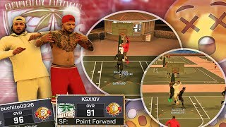 NBA 2K17 MyPARK  MY RETURN WAS LIT HE YELLING OUT quotCLAMPERSquot amp WE GOT DUNKED ON [upl. by Noside]