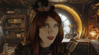 Steampunk ASMR  The Skyport typing sounds rambling announcements [upl. by Ettezzus]