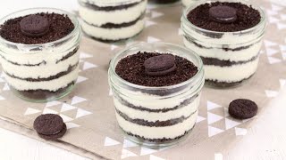 🍫Tiramisú de OREO en vasitos con Thermomix🍫  Postre fácil y delicioso [upl. by Grossman]