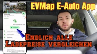 EVMap EAuto Android Smartphone App  Anleitung  Ladepreise zwischen allen Anbietern vergleichen [upl. by Meill]