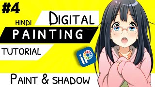 Ibis Paint X  Digital Painting Tutorial in Hindi  How to do Paint amp Shadow [upl. by Aray]