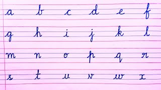 Cursive writing a to z Cursive writing alphabet a to z Cursive abcd Cursive handwriting small letter [upl. by Bills378]