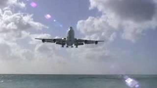 Saint Martin Air France 747 TakeoffLanding [upl. by Baggett931]