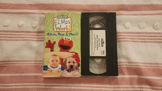 OpeningClosing To Elmos World Babies Dogs and More 2000 VHS [upl. by Robbin]