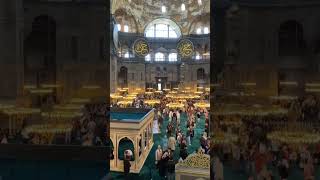 Inside Hagia Sophia hagiasophiamosque istanbultravelguide istanbul turkey shorts [upl. by Aicnerolf]