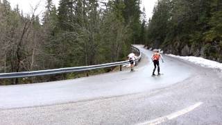 Team LeasePlan Go  Langløp  Thomas Alsgaard og Christoffer Callesen opp Minneåsen [upl. by Gnouv]