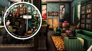 Maximalist Apartment  Medina Studios  The Sims 4  Stop Motion Speed Build No CC [upl. by Jp]