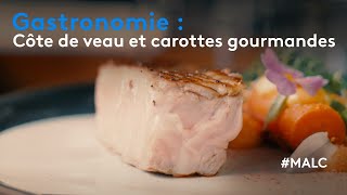 Gastronomie  côte de veau et carottes gourmandes [upl. by Oicangi]