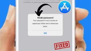 Fixed✅ Your password must include an uppercase letter and a lowercase letter iPhone [upl. by Murry]