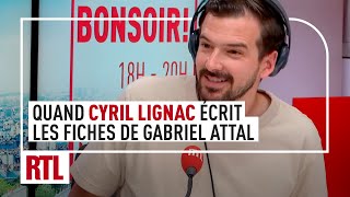 Quand Cyril Lignac écrit les fiches de Gabriel Attal [upl. by Larner652]