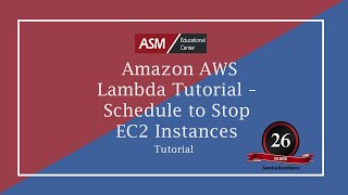 Amazon AWS Lambda Tutorial – Schedule to Stop EC2 Instances [upl. by Eelesor933]