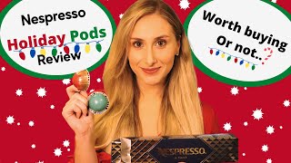 The Best Holiday Coffee Nespresso 2020 Holiday Flavors Review  Blindfold taste test HILARIOUS [upl. by Abercromby]