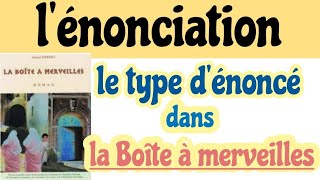 lénonciation dans la Boîte à merveilleslénoncé coupé et ancré1bacla situation dénonciation [upl. by Ayekin]