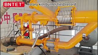 Rotary kiln burner ignitionMultichannel burner [upl. by Vernor]