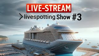 livespotting Show 3  LiveStream Auslaufen des Kreuzfahrtschiffes Aurora aus Warnemünde [upl. by Baxter805]