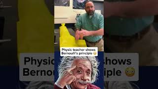 Bernoulli’s principle experiment physics viralvideo fyp [upl. by Quigley]