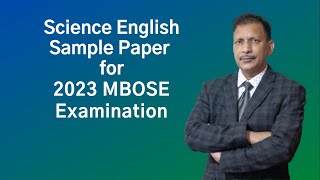 MBOSE Class 10 Science Sample Questions English for 2023 [upl. by Leicester11]