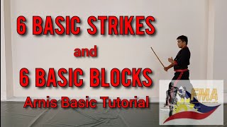 6 Basic Strikes and 6 Basic Blocks  Arnis Tutorial [upl. by Rosenberg644]