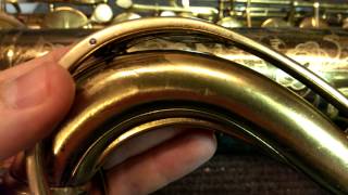 Saxophone Repair Topic Martin quotThe Martinquot Alto amp Tenor Saxophone Neck Octave Key Spring [upl. by Alica]