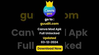 Download Canva Mod APK Full Unlocked in Minutes 03122024 canvapro2024 canvatips [upl. by Nofpets576]